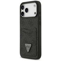 Guess 4G Nauble Card Triangle dėklas iPhone 17 Pro Max - juodas