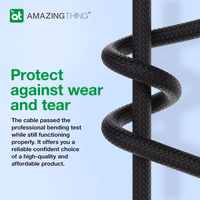 Amazing Thing kabelis Tough Pro CLC120MTOBK - Type C į Lightning - PD 30W 3,2A 1,2 metro juodas