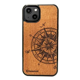 Medinis dėklas telefonui iPhone 14 Bewood Traveler Merbau