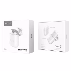 Dėklas (belaidis įkrovimas) Hoco CW18 Airpods baltas