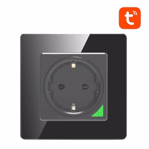 Išmanioji WiFi sieninė rozetė Avatto N-WOT10-EU-B TUYA (juoda)