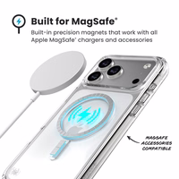 Speck Presidio Perfect Clear MagSafe - iPhone 17 Pro Max dėklas (Clear / sidabrinis)