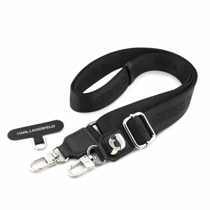 Dirželis telefonui Karl Lagerfeld Universal Crossbody Strap Karl Patch juodas