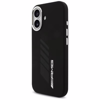 AMG silikoninis Oversize Rhombs MagSafe dėklas iPhone 17 - juodas