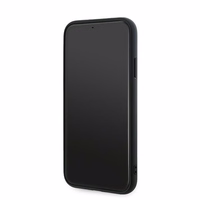 Karl Lagerfeld Diagonal Quilted Script dėklas telefonui iPhone 11 / Xr - juodas