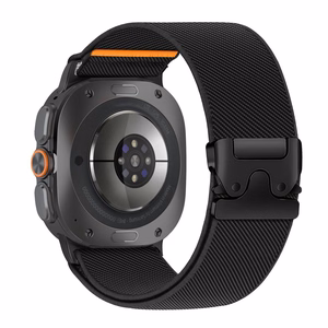 Tech-Protect Nylon Clasp dirželis, skirtas „Samsung Galaxy Watch Ultra 47 mm“ – juodas