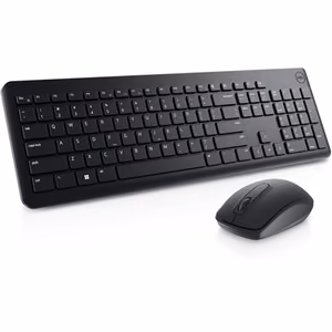 Dell Keyboard and Mouse KM3322W Keyboard and Mouse Set Wireless Batteries included Wireless connection Russian Black