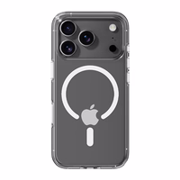 Rock Crystal Shield Serijos Magnetinis Dėklas Iphone 17 Pro Max permatomas