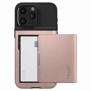 Spigen Slim Armor CS dėklas telefonui iPhone 15 Pro Max - rožinis