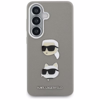 Karl Lagerfeld dėklas Saffiano Double Heads Metal Samsung Galaxy S26 sidabrinis