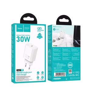 Įkroviklis Hoco N62 30W GaN USB-C baltas