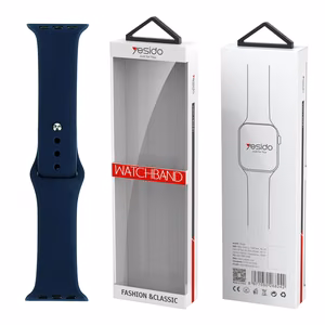 YESIDO WB44 SILIKONINIS DIRŽELIS FOR iWATCH S 42/44/45 (97+118) #47 DEEP mėlynas