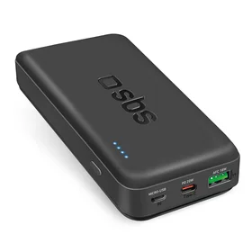 Išorinė baterija SBS TTBB20000PD20K 20000 mAh 20W PD USB-C, USB-A, Micro-USB - juoda