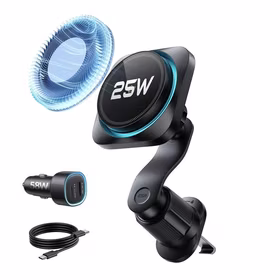 ESR OmniLock Qi2.2 Magnetic MagSafe automobilinis oro groteles laikiklis - Juodas