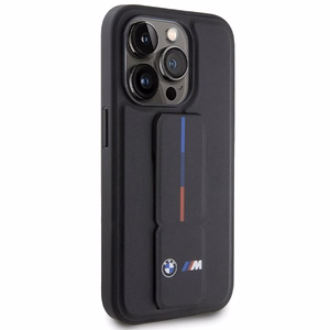 BMW Grip Hot Stamp dėklas telefonui iPhone 15 Pro - juodas