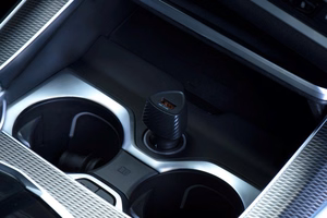 FORCELL F-ENERGY Carbon CC50-1A automobilinis įkroviklis USB A QC3.0 3A 18W juodas