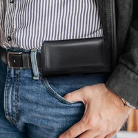 ROYAL universalus horizontalus odinis diržo dėklas dydis 3XL Umidigi Bison 2 Pro / GT2 Pro 5G / X10 Pro / 202 DOOGEE S98 / S96 Pro / S88 Pro / S58 Pro 6 / S40 Pro HAMMER Blade 5G / Iron 3 / Blade 3 CAT S53 juodas