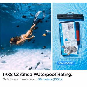 Spigen Aqua Shield A601 dėklas atsparus vandeniui IPX8 - permatomas 2 vnt.