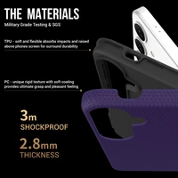 Dėklas Perfectionists Triangle Case Samsung A556 A55 5G violetinis