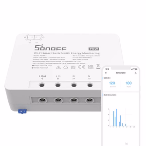 SONOFF PowR3 išmanusis 1 kanalo jungiklis Wi-Fi su elektros sąnaudų apskaita