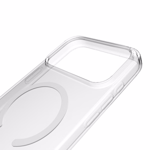 Puro 0.3 MAG itin plonas TPU dėklas telefonui suderinamas su Magnetiniu įkrovimu iPhone 17 Pro Max - skaidrus