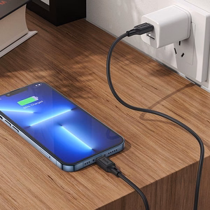 Kabelis USB-C į Lightning Hoco PD 20W 1 m X90 juodas