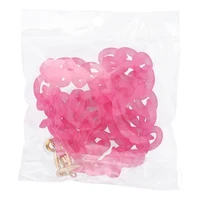 PANAMA LONG telefono dirželis, pakabukas / virvelės ilgis 80 cm (40 cm kilpoje) / ant kaklo – rožinis