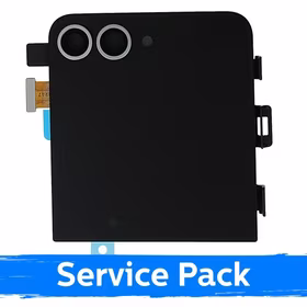 LCD ekranas suderinamas su Samsung F741 Z Flip6 (OUTER) su rėmeliu / Sidabro šešėlis / (Service Pack)