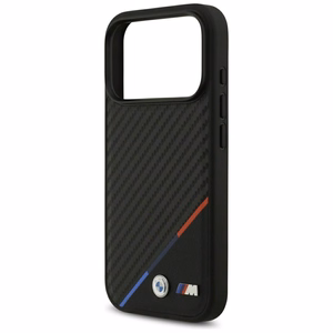 BMW M Carbon Tricolor Line MagSafe Case for iPhone 17 Pro - Black