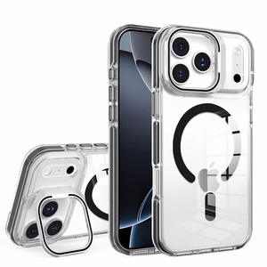 Dėklas LENS MAG COVER suderinamas su MagSafe skirtas IPHONE 17 Air juodas