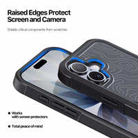 Dėklas Dux Ducis Shld Apple iPhone 17 juodas (Contour Pattern)