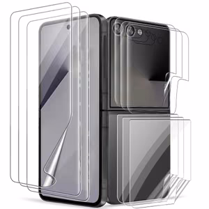 Apsauginis stikliukas "Flexible Clear HD" rinkinys 2in1 skirtas Samsung F741 Z Flip6 / F761 Z Flip7 FE (Bulk)