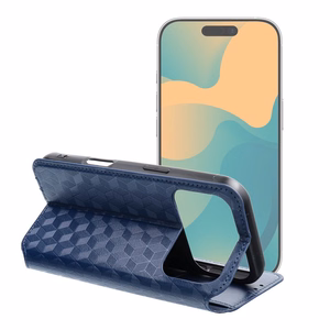 Atverčiamas dėklas iPhone 17 / 18 Cubic Book mėlynas