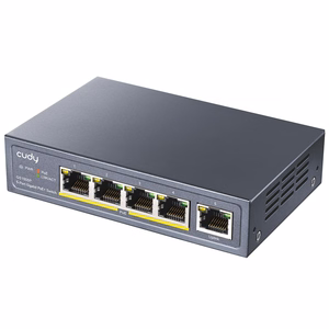 Cudy GS1005P tinklo komutatorius Gigabit Ethernet (10/100/1000) Maitinimas per Eternetą (PoE) Pilka