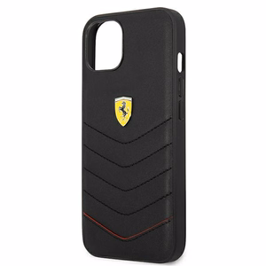 Ferrari FEHCP13SRQUK iPhone 13 mini 5.4 kietasis dėklas juodas Off Track Quilted