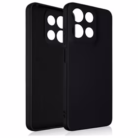 Beline silikoninis dėklas skirtas Moto G15 juodas