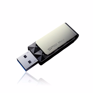 Silicon Power Blaze B30 64 GB A tipo USB 3.0 (3.1 Gen 1) atmintinė Juoda