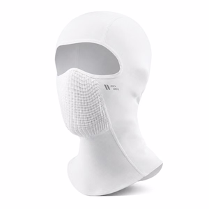 Rockbros LF25699 fleece cycling balaclava - white