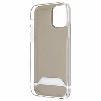 AMG Electroplate juodas ir baltas dėklas iPhone 12 / 12 Pro - skaidrus