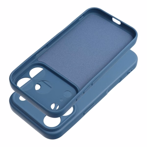 Silikoninis „Ring“ dėklas, skirtas „iPhone 17 Pro Max / 18 Pro Max“ – tamsiai mėlynas