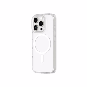 AmazingThing Minimal Mag dėklas su magnetiniu žiedu iPhone 16 Pro - skaidrus