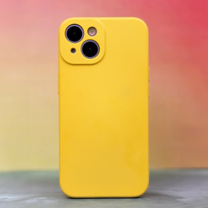 Silikoninis dėklas Samsung Galaxy S23 FE geltonos spalvos