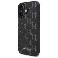 Karl Lagerfeld Hot Stamp Magnetinis iPhone 16 dėklas - juodas