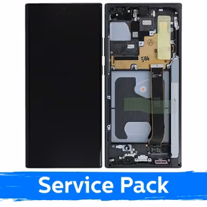 LCD ekranas suderinamas su Samsung N985 (N986) Note 20 Ultra su rėmeliu / Mystic Black / (Service Pack)