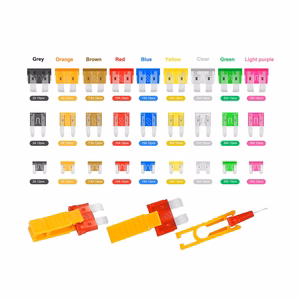 Automotive fuse set with tester, 306 pieces, E6352
