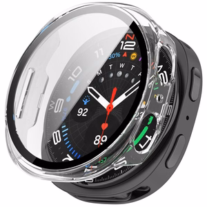 Tech-Protect Defense 2-Pack dėklas, skirtas Samsung Galaxy Watch 40mm – skaidrus ir matinis juodas
