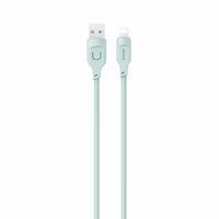 USAMS Laidas lightning 2,4A 1,2m Fast Charging Lithe Series žalias SJ565USB04 (US-SJ565)