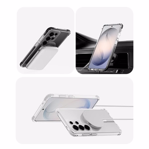 Rock Crystal Clear Magnetic Series Dėklas for Samsung Galaxy S26 Ultra skaidrus