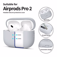 Tech-Protect silikoninis dėklas Apple AirPods Pro 1 / 2 - pilkas