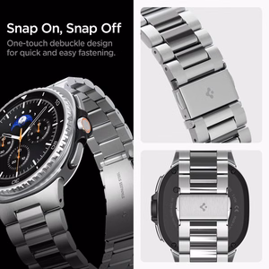 SPIGEN MODERN FIT dirželis GALAXY WATCH 8 / CLASSIC (40 / 44 / 46 MM) sidabrinis
